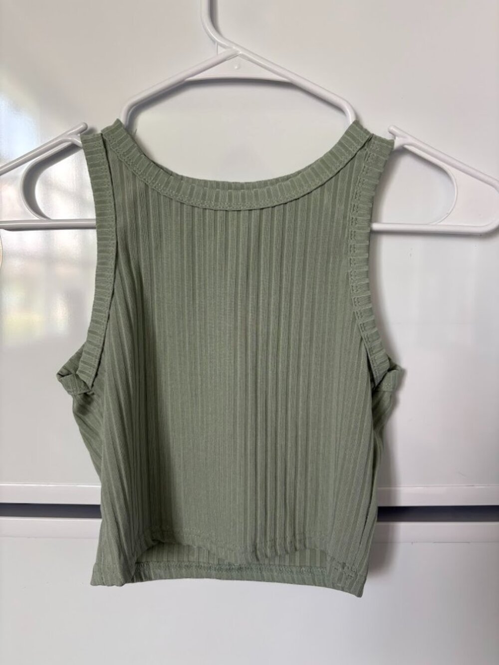 Sage Green Crop Top Size XS